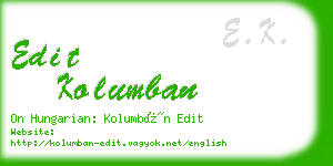 edit kolumban business card